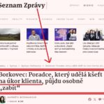 Petr Borkovec vs. ztráta svou a půl milionu