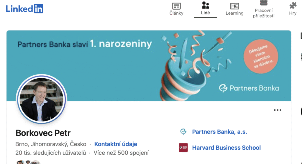 petr borkovec linkedin